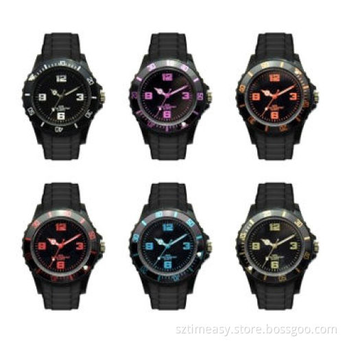 2013 Stylish Watches in Plastic Case and Silicon Strap, Various Color to Choose, Comfortable to Wear